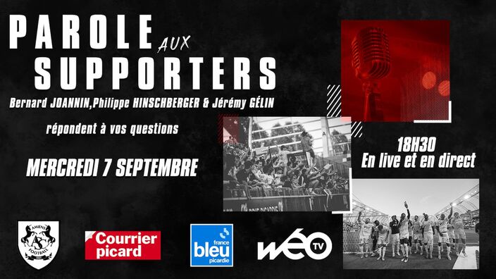 Posez vos questions en direct au staff de l'Amiens SC le 7 septembre à 18h30